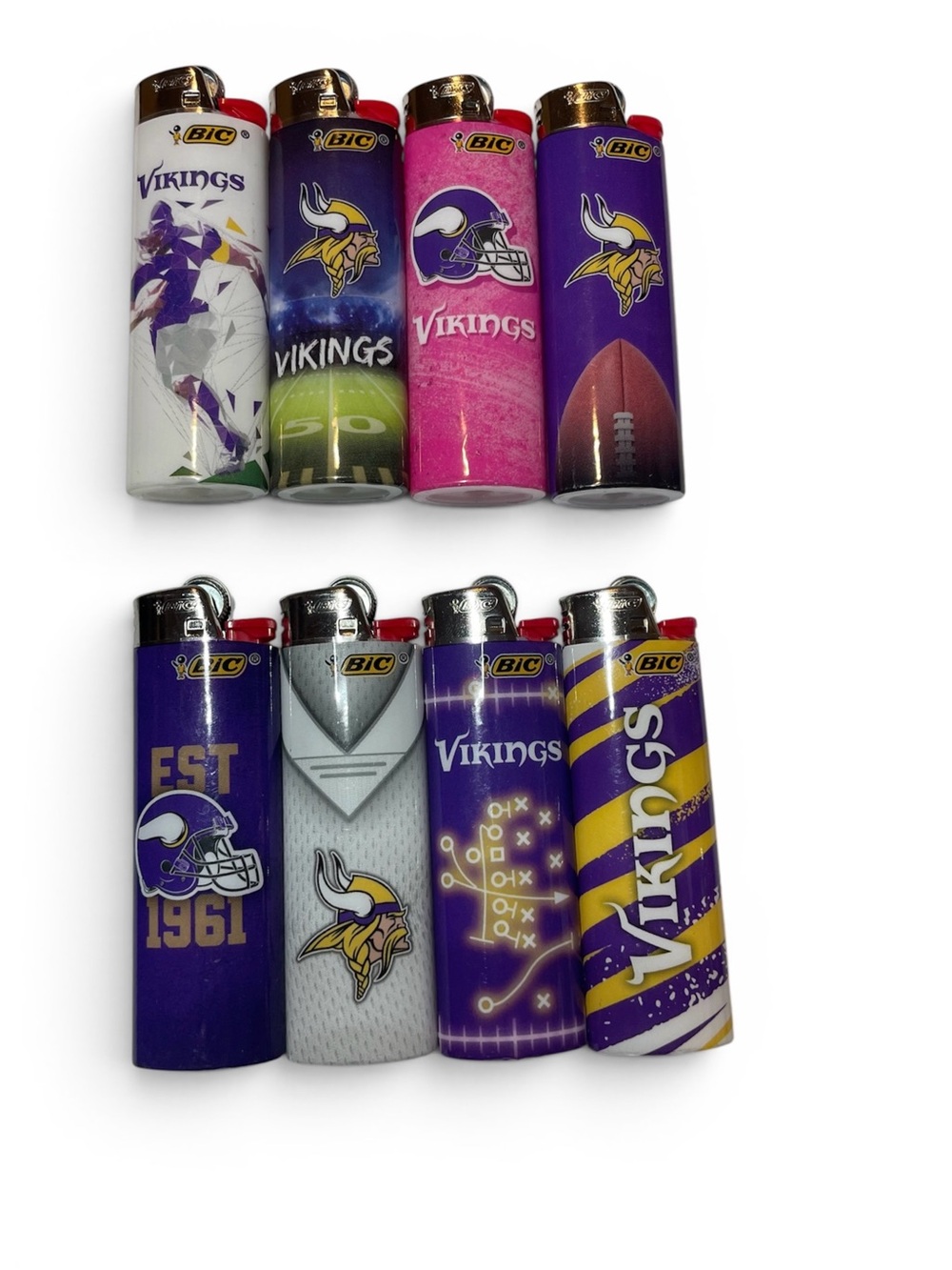 Minnesota Vikings Collectible Lighte r - Set of 8